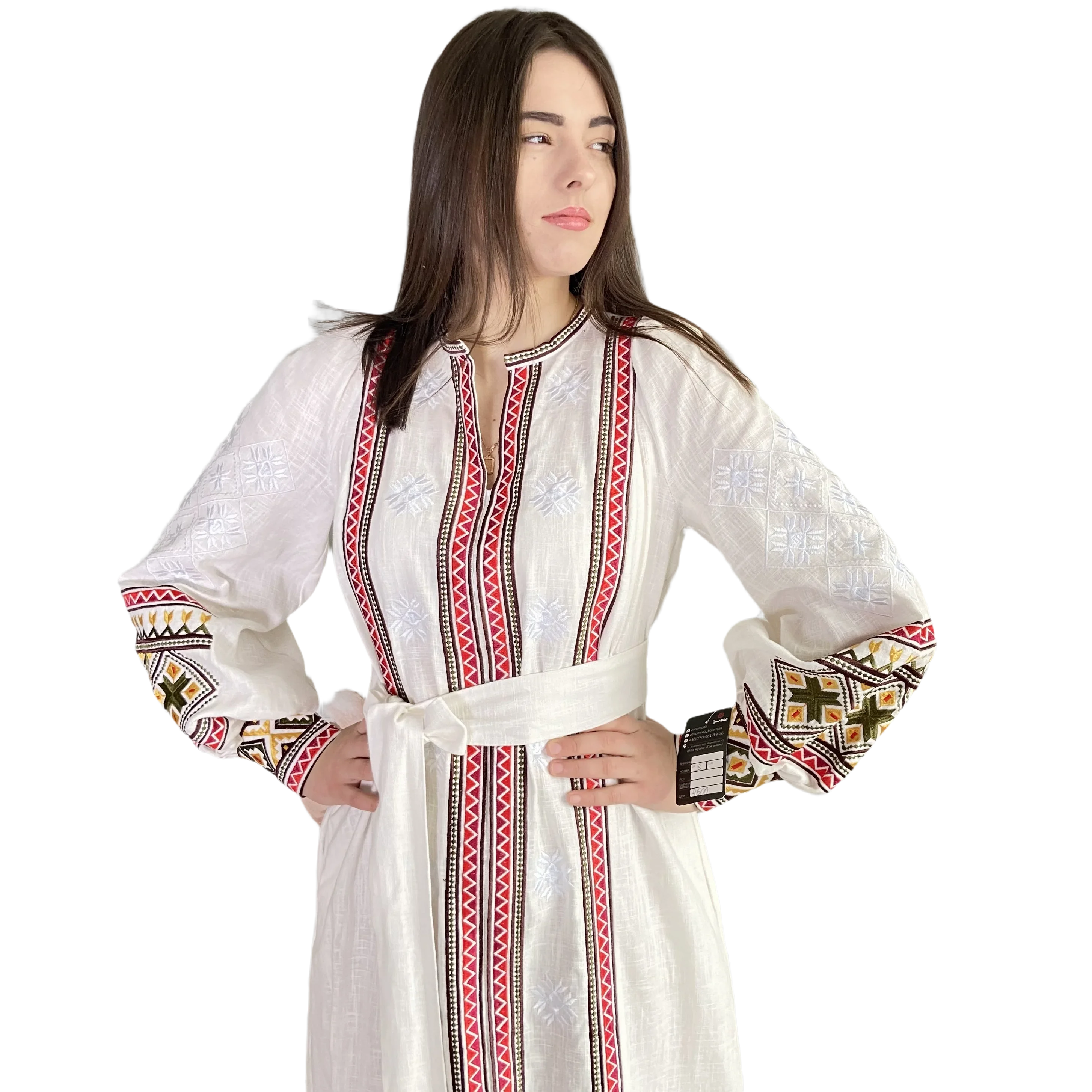 Зображення товару: "Медова" вишиване плаття